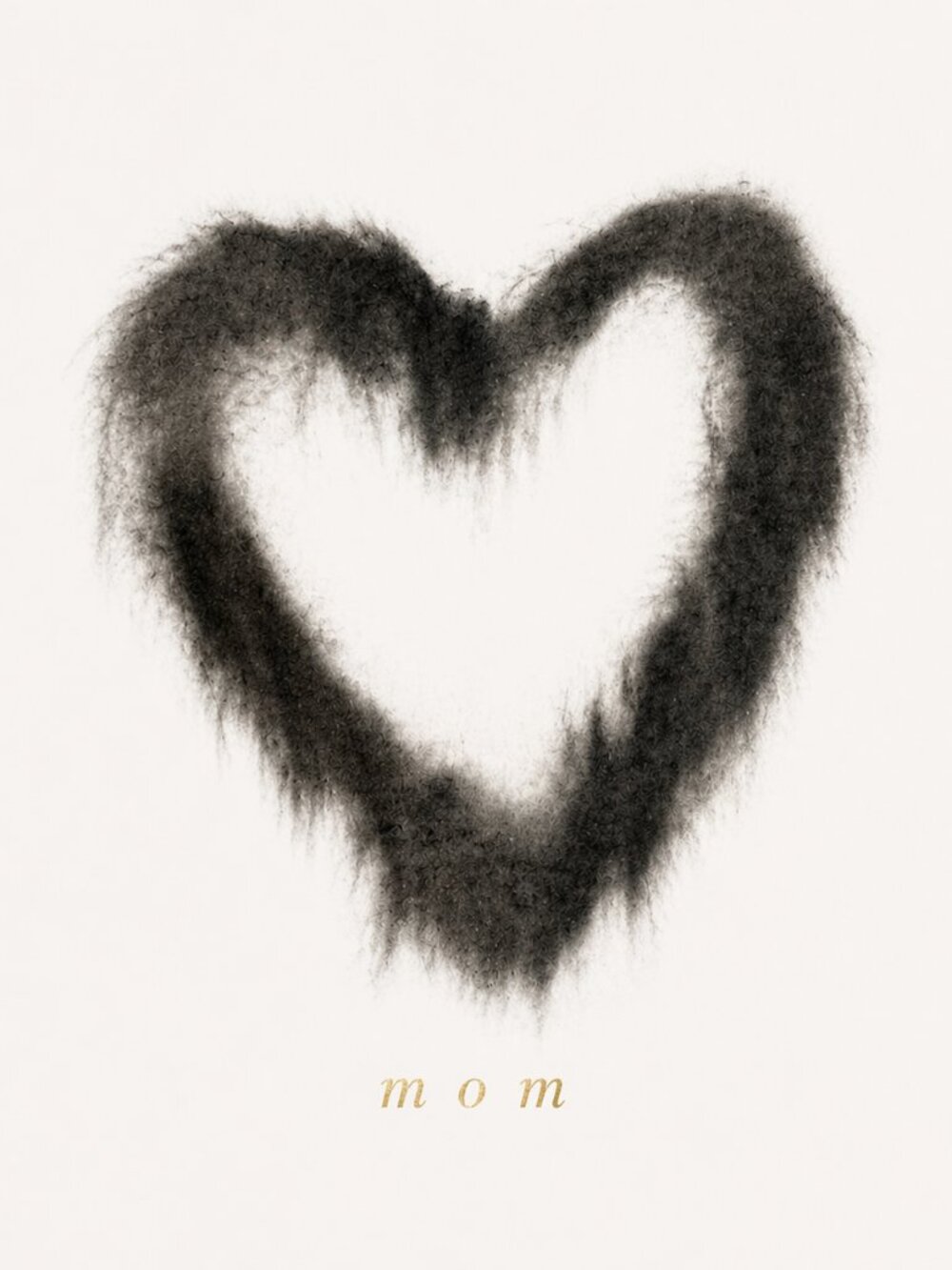 NEW Hand-Drawn Charcoal Heart Print, Minimalist Mom Wall Art, Mother's Day 8x10" - Picture 2 of 10